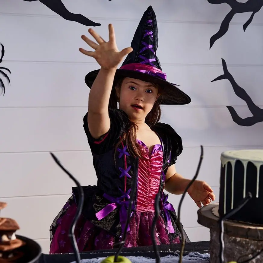 Kids' Light-Up Sparkle Witch Deluxe Costume - Image 6