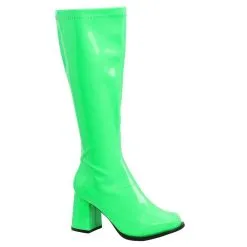 Adult Neon Green Go-Go Boots