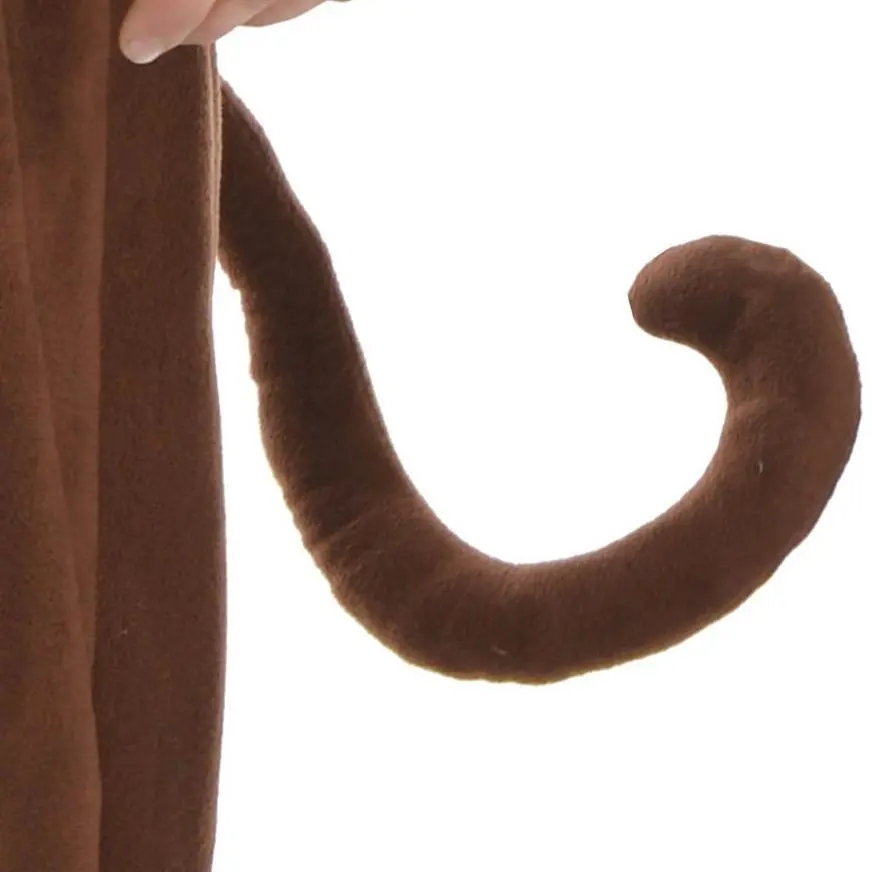 Adult Zipster Monkey One Piece Costume Plus Size - Image 3