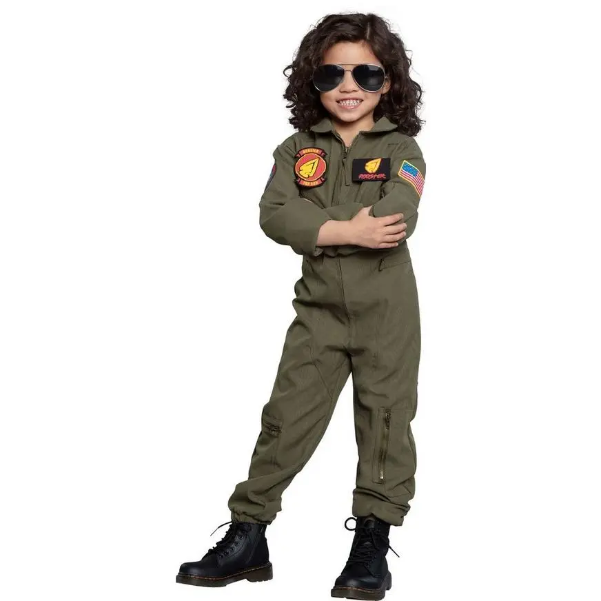 AMSCAN Maverick Flight Suit Costume For Kids - Top Gun 2 - Image 2