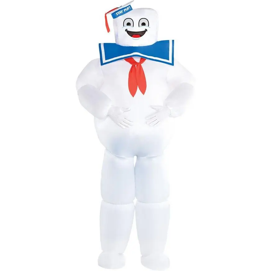 AMSCAN Adult Classic Inflatable Stay Puft Marshmallow Man Costume - Ghostbusters