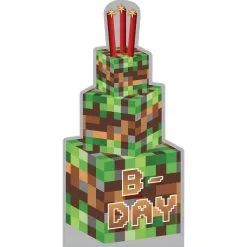 Pixelated Birthday Cardboard Cutout, 3ft