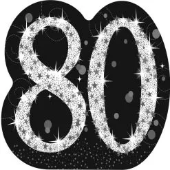 Sparkling Celebration 80 Centerpiece Cardboard Cutout, 18in