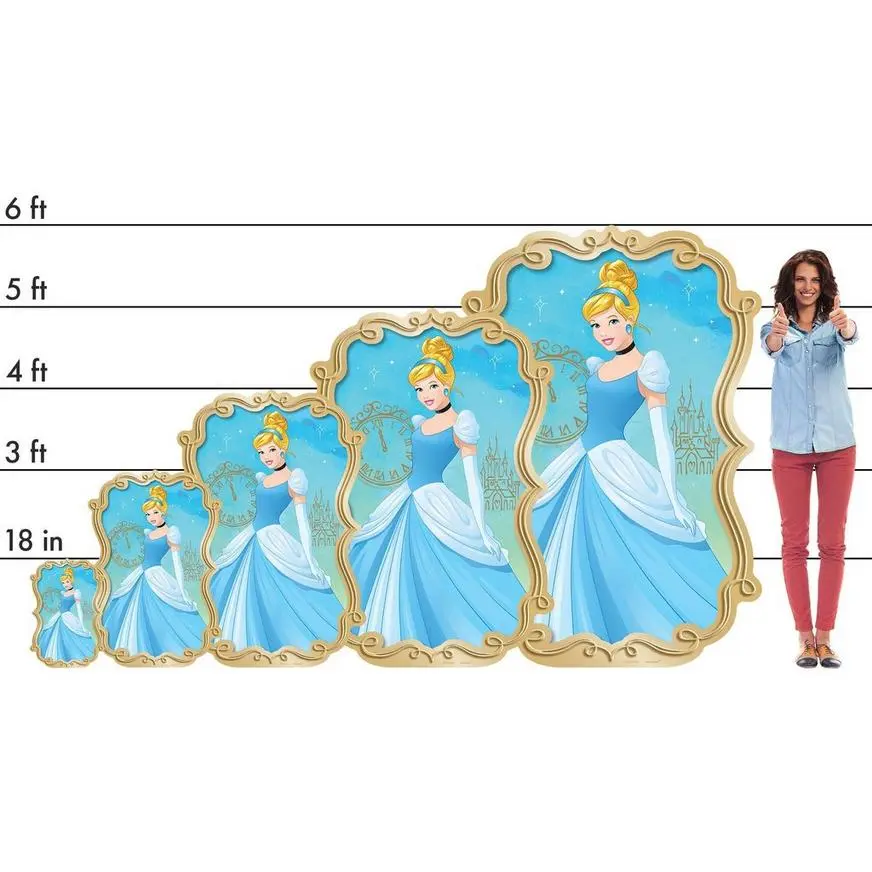 Cinderella Centerpiece Cardboard Cutout, 18in - Image 2