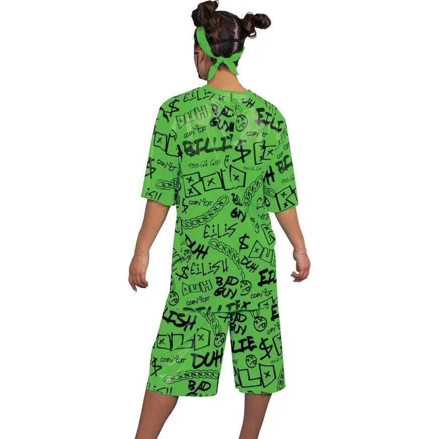 Disguise Adult Green Billie Eilish Costume - Image 2