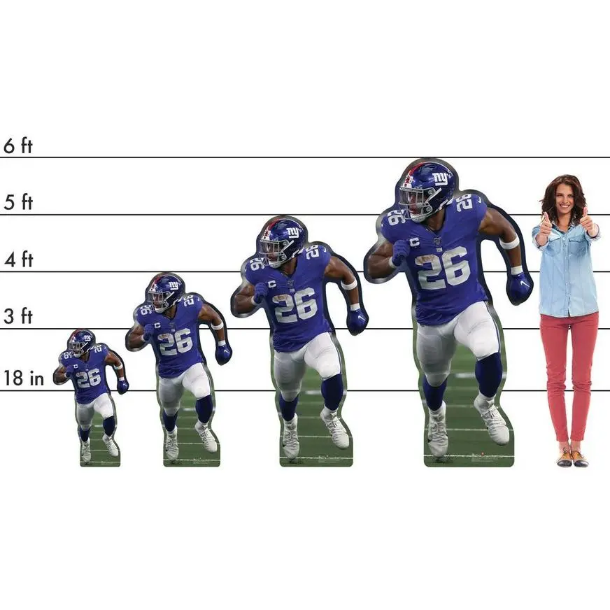 NFL New York Giants Saquon Barkley Cardboard Cutout, 3ft - Image 2