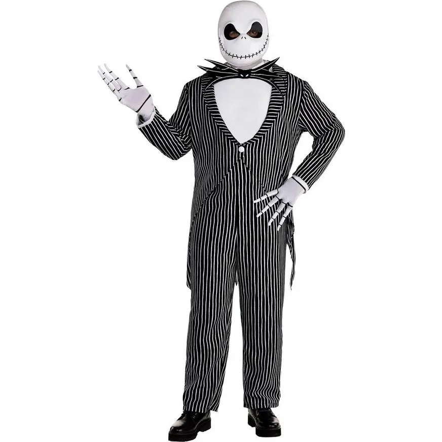 AMSCAN Adult Jack Skellington Plus Size Deluxe Costume - Disney The Nightmare Before Christmas