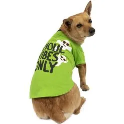 Ghoul Vibes Only Halloween T-Shirt For Dogs
