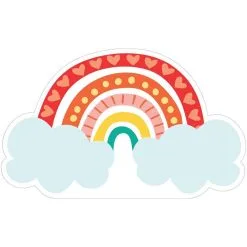 Custom Retro Rainbow Cardboard Cutout, 3ft