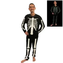 MJC INTERNATIONAL GROUP LLC Glow-in-the-Dark Skeleton Pajamas For Men 