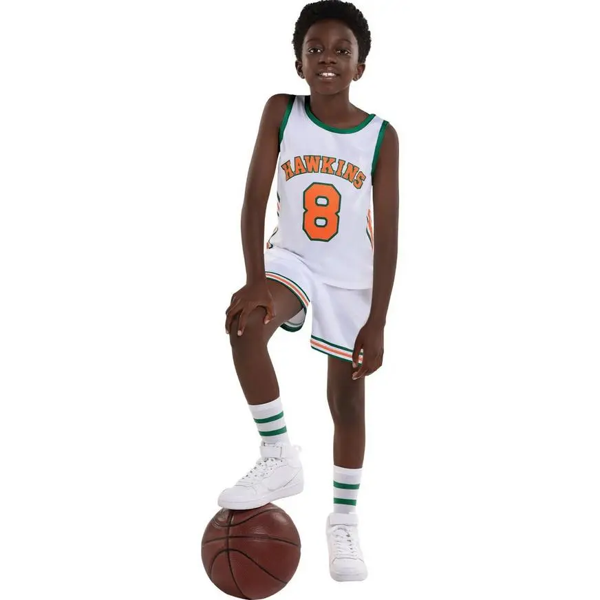 Party City Kids' Lucas Hawkins High Basketball Costume - Stranger Things 4 - Image 3