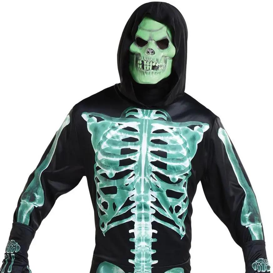 Adult Glow-in-the-Dark Skeleton Costume - Image 2