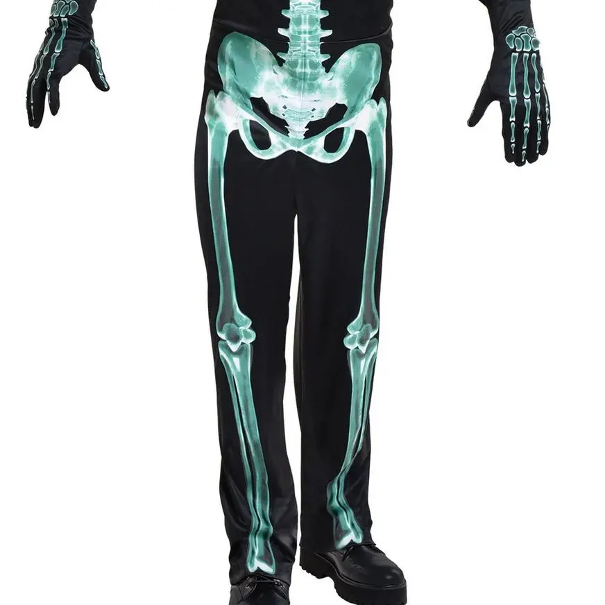 Adult Glow-in-the-Dark Skeleton Costume - Image 3