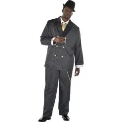 Adult Head Honcho Plus Size Costume - 20s Gangster