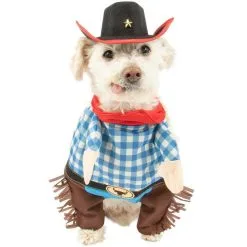 Party City Walking Western Cowboy Dog Costume