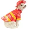 Party City Red Firefighter Dog Costume